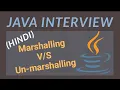 Marshalling and Unmarshalling in Java Hindi JAXB Java Architecture For XML Binding