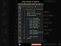 Draw a Ninja Design using python turtle