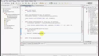 Database Part 1 SQLiteDatabase setup and building SQL functions
