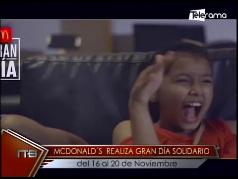 McDonald's realiza Gran día solidario del 16 al 20 de noviembre