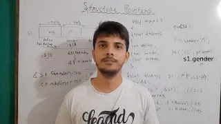 structure pointer variable in c memory mapping of structure pointer in c pointers in c part 9