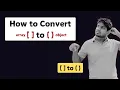 Convert Array to Object in JavaScript Tamil Velmurugan MG VMG