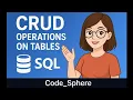 Create Insert Update Delete Commands on Tables SQL Tutorials Beginners Learning Technologies