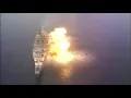 American Battleship New Jersey USS IOWA Class Battle ship 16inch guns firing