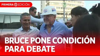 Carlos Bruce condiciona su participación en debate electoral | Primera Edición | Noticias Perú