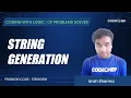 STRGGEN1 String Generation Coding with Logic CP Problems Solved Easy