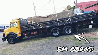 talento no 1513 pintando algumas partes do caminh o 