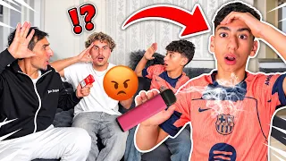 JALAL RAUCHT PRANK an BABA😳(geht schief)