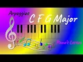Download Lagu #14 Piano Arpeggios | Broken chords |  C F G Major Arpeggio