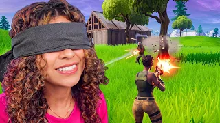 I Beat Fortnite While Blindfolded