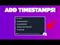 How to use Discord Timestamps New Discord Feature 2026