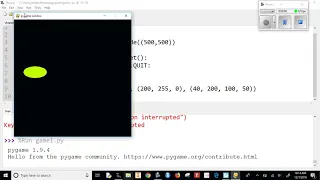 pygame 5 Drawing Ellipses and Circles