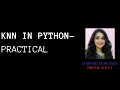 KNN in Python KNearest Neighbors in Python Machine Learning