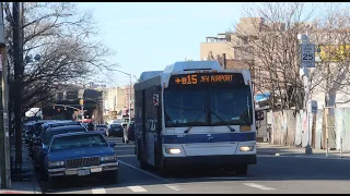 MTA NYCT 2009 Orion VII NG on the B15 to JFK Airport arriving E 98 St