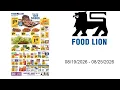 Food Lion Weekly Ad - 2026