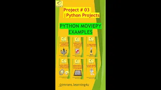 Python Project 03 Python Editing Examples using Moviepy