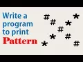 Pattern printing programs X pattern of and Part-3