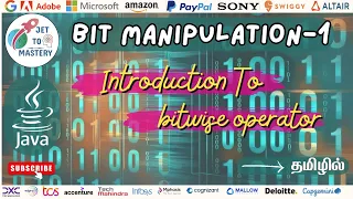 Introduction To Bitwise Operators Bit-Manipulation-1 Java Tamil