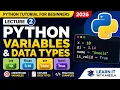 Python Variables Data Types int float str bool Python 2026