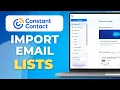 How To Import Email Contact List To Constant Contact Full Guide
