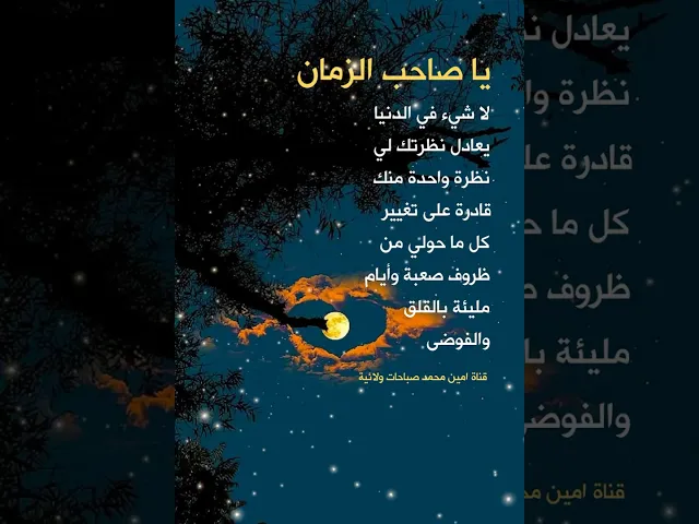 يا صاحب الزمان.. هذه الدنيا بأجمعها لا تعادل نظرة واحدة منك فنظرتك تغير كل حياتي للأفضل