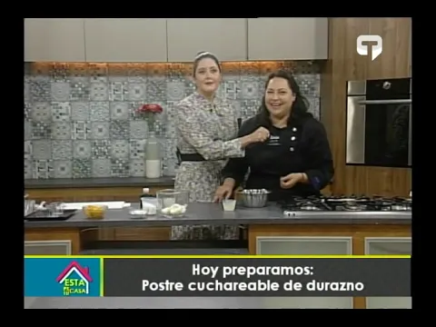 Hoy preparamos Postre cuchareable de durazno