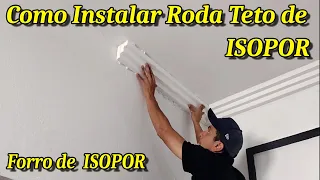 Como instalar roda teto de ISOPOR l Como instalar SANCA DE EPS
