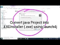 How to convert java Project into EXEInstaller using launch4j