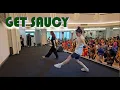 GET SAUCY LINEDANCE in INDONESIA (Rebecca Lee \u0026 Grace David)