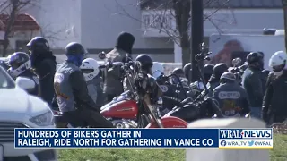 Hundreds of motorcyclists gather in Raleigh ride to gathering