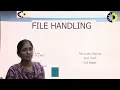 FILEHANDLING PYTHON PROGRAMMING LECTURE 03 BY MS LUCKY SHARMA AKGEC