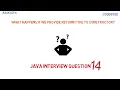 What happens if we provide return type to constructor Java Interview Questions Ask Java CodeBode