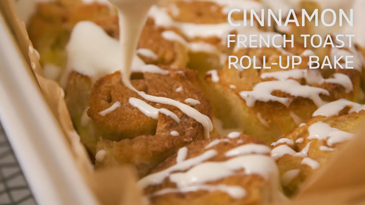 Cinnamon French Toast Roll-Up Bake
