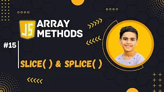 slice splice Array Methods In JavaScript