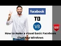 How to make a visual basic Facebook Chat App Windows