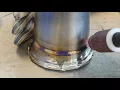 Lagu Welding a V band flange onto a 4 into 1 collector part 1