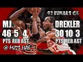 Download Lagu Michael Jordan vs Clyde Drexler Highlights (1992 Finals G5) - 76pts Total! MJ Shows Who's BOSS!