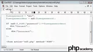PHP MD5 Encryption English