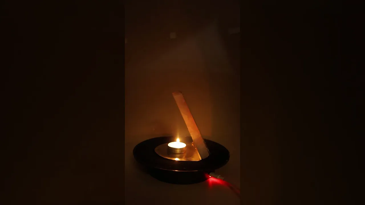 Gayatri Mantra Rose Quartz Candle Stand for Peace & Spiritual Growth