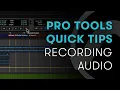 Pro Tools Quick Tips Recording