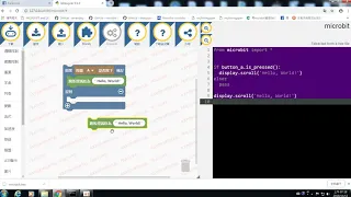 Put makecode block into microbit python editor
