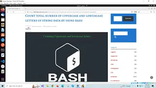 counting uppercase and lowercase in bash