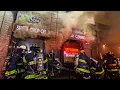 **FIRST DUE Arrival - MAYDAY!** HEAVY FIRE on all Floors of 3 Story [ Manhattan 3rd Alarm Box 568 ] 