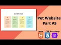 Our Services Box Hover Effects Html CSS Responsive Design - Pet Website