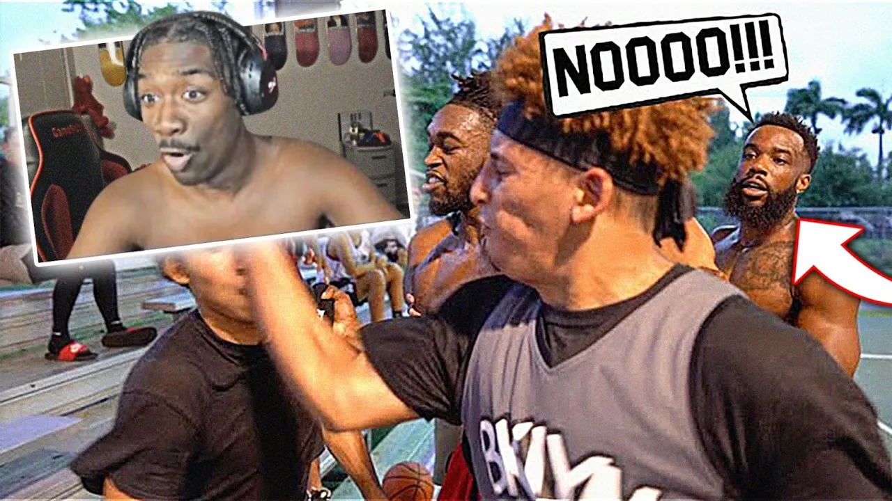 BruceDropEmOff Reacts to Nick Briz's FIGHT With Cash Nasty & D'Vontay Friga! Basketball 5v5