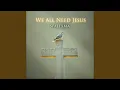 We All Need Jesus