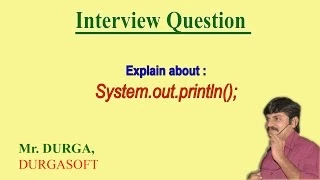 Explain about System out println