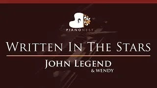 Download John Legend \u0026 WENDY - Written In The Stars - HIGHER Key (Piano Karaoke / Sing Along) MP3