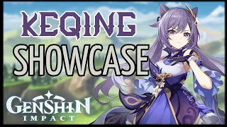 Genshin Impact Keqing Showcase All Skills Combat