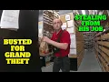 Employee gets Busted for Stealing at Auto Zone - Groveland Florida